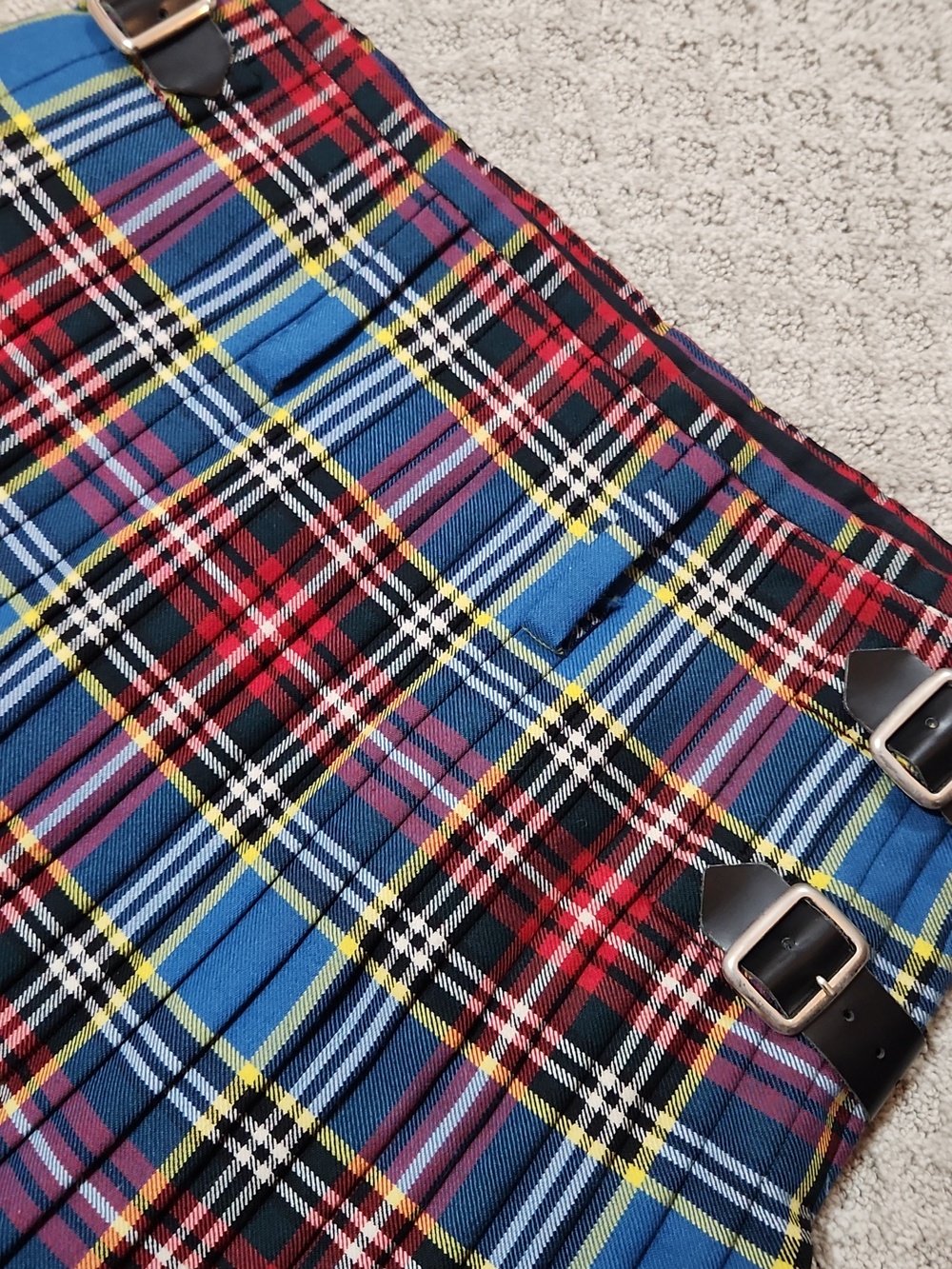 J. Higgins Clan Macbeth Modern Tartan Plaid Heavy Weight Wool Custom Dress Kilt - Picture 10 of 16